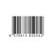 Realistic barcode icon. Barcode black vector illustration.