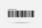 Realistic Barcode icon isolated