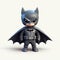 Realistic Batman Doll With Dark Outfit And Long Cape