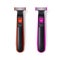 Realistic beard trimmer on white background. Top view. Modern electric shaver for man.