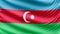 Realistic beautiful Azerbaijan flag 4k