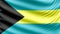 Realistic beautiful Bahamas flag 4k