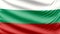 Realistic beautiful Bulgaria flag 4k