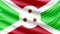 Realistic beautiful Burundi flag 4k