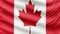 Realistic beautiful Canada flag 4k