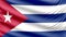 Realistic beautiful Cuba flag 4k