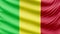 Realistic beautiful Mali flag 4k