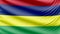 Realistic beautiful Mauritius flag 4k