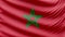 Realistic beautiful Morocco flag 4k