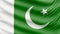 Realistic beautiful Pakistan flag 4k