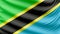 Realistic beautiful Tanzania flag 4k