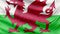 Realistic beautiful Wales flag 4k