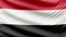 Realistic beautiful Yemen flag 4k