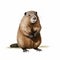 Realistic Beaver Illustration: Highly Detailed Animal Portrait In Prairiecore Style