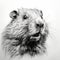 Realistic Beaver Portrait Tattoo Drawing In Precise Hyperrealism Style