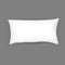 Realistic bedroom white pillow set. Various shapes and sizes.