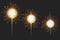 Realistic Bengal light, Set of Festive Christmas  sparklers, decoration lighting element.