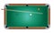 Realistic Billiards Pool Table Green Felt Illustration