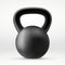 Realistic Black kettlebell.