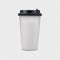 Realistic Blank Coffee Paper Cup With Lid - Vector Illustration - Isolated On Transparent Background