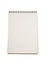 Realistic blank notebook template for cover design school business diary