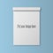 Realistic blank Template of open Notepad