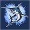 Realistic blue Marlin fish