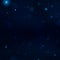 Realistic blue starry night sky with soft light. Universe filled with stars, nebula and galaxy. EPS 10