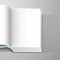 Realistic Book Illustration with Blank Pages