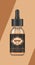 Realistic bottles mock up with tastes for an electronic cigarette with different fruit flavors. Dropper bottle with
