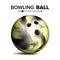 Realistic Bowling Ball Vector. Classic Round Ball. Sport Game Symbol. Illustration