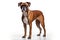 Realistic Boxer dog clipart
