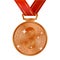 Realistic bronze medal for winner competition