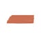 Realistic brown duct tape strip with torn edges, uneven textured piece of sticky paper with brick color