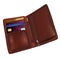 Realistic brown leather wallet