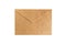 Realistic brown mail envelope. Isolated mail package mock up on white background