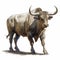 Realistic Bull Artwork With Detailed Rendering And Gigantic Scale