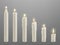 Realistic burning candle burn step by step. Lit wax candles, flickering lights decor element. White candlelight