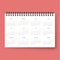 Realistic calendar. Calendar template in Dutch 2016. Ready calendars