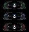Realistic car dashboard