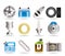 Realistic Car Parts and Services icons