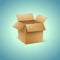 Realistic Cardboard Box Icon