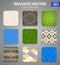 Realistic Carpet Texture Patterns Set