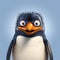 Realistic Cartoon Penguin Character: Erik From Happy Feet