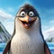 Realistic Cartoon Penguin: Yellow-eyed Penguin Character Erik From Happy Feet