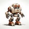 Realistic Cartoon Robot Art: Detailed Mecha Entertainment Robot