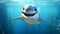 Realistic Cartoon Shark In The Ocean: Interactive And Hyper-detailed Rendering