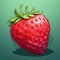 Realistic Cartoon Strawberry Pixel Art For 2d Game