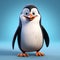 Realistic Cartoon Style Galapagos Penguin Character From Happy Feet In 3d
