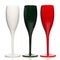 Realistic champagne glasses